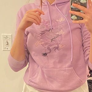 Purple dragon hoodie